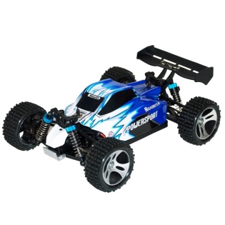 Машина на радiокеруваннi баггi WLtoys A959 з повним приводом 45 км/год (Чорно-синiй)