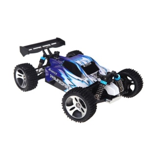 Машина на радiокеруваннi баггi WLtoys A959 з повним приводом 45 км/год (Чорно-синiй)