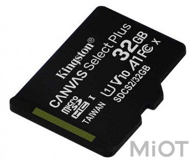 Карта пам'яті Kingston 32GB micSDHC class 10 A1 Canvas Select Plus (SDCS2/32GB)