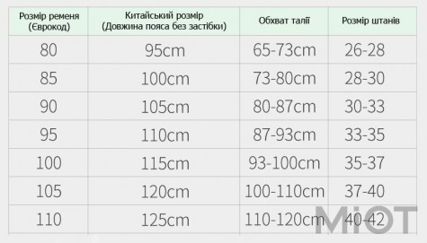 Чоловічий ремінь Xiaomi MONTBLANC (381555) 120cm Black