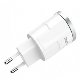 Сетевое зарядное устройство HOCO C38A 2,4 A / 2 USB-порт (White)