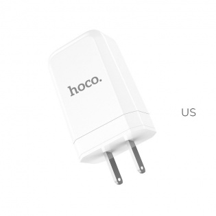 Сетевое зарядное устройство HOCO C45 Cool Rotary Multistandart 2,4 A (White)