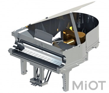 Музичний рояль піаніно конструктор з механізмом Grande Pianola Metal-Time MT011