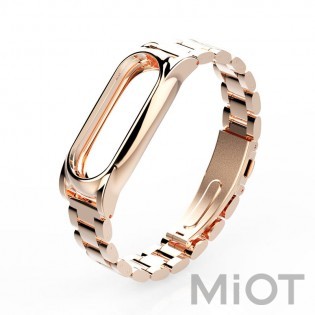 Металевий ремінець для Xiaomi Mi Band 3/4 Gold