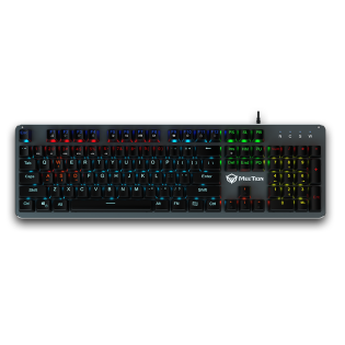 Механiчна iгрова клавiатура Meetion MT-MK007 Rainbow Backlit Mechanical Gaming Keyobard (Чорний)