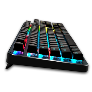 Механiчна iгрова клавiатура Meetion MT-MK007 Rainbow Backlit Mechanical Gaming Keyobard (Чорний)