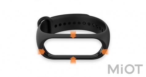 Ремінець для Xiaomi Mi Band 3/4 Black Original