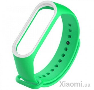 Ремешок для Xiaomi Mi Band 3/4 Green/White