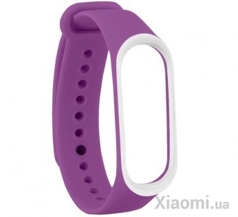 Ремешок для Xiaomi Mi Band 3/4 Purple/White