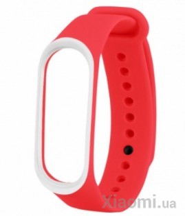 Ремешок для Xiaomi Mi Band 3/4 Red/White