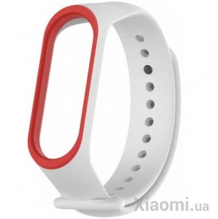 Ремешок для Xiaomi Mi Band 3/4 White/Red