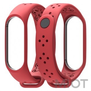 Ремінець для Xiaomi Mi Band 3/4 Sport strap Red