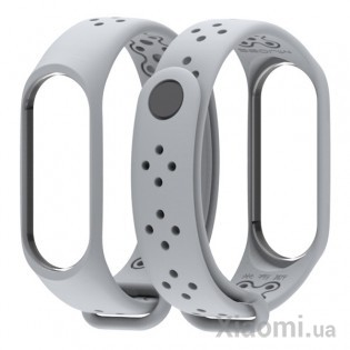 Ремешок для Xiaomi Mi Band 3/4 Sport strap Grey