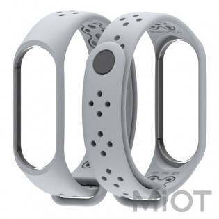 Ремінець для Xiaomi Mi Band 3/4 Sport strap Grey