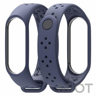Ремінець для Xiaomi Mi Band 3/4 Sport strap Dark/Blue