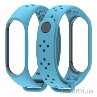 Ремешок для Xiaomi Mi Band 3/4 Sport strap Blue