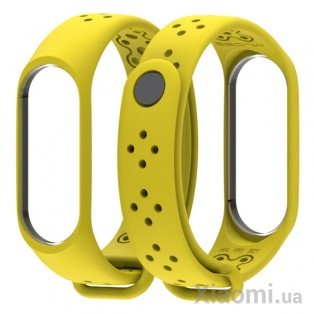 Ремешок для Xiaomi Mi Band 3/4 Sport strap Yellow