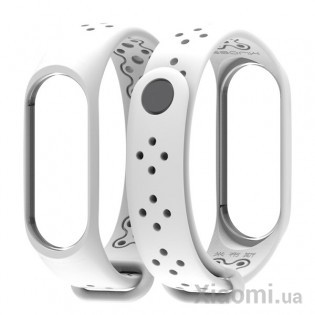 Ремешок для Xiaomi Mi Band 3/4 Sport strap White
