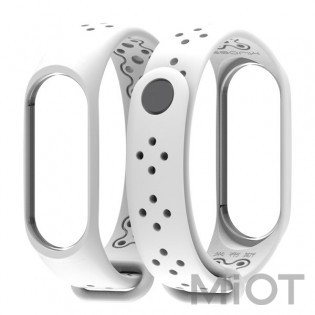 Ремінець для Xiaomi Mi Band 3/4 Sport strap White