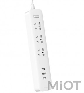 Подовжувач Mi Power Strip (3 розетки + 3 USB-port) 27W Fast Charge