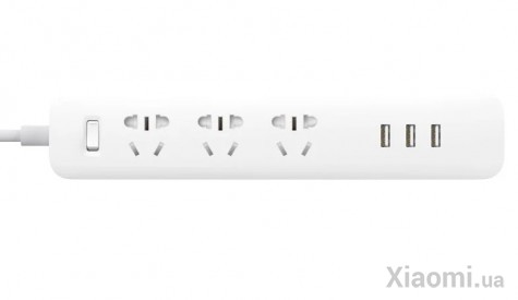 Удлинитель Mi Power Strip (3 розетки + 3 USB-port) 27W Fast Charge NRB4049CN