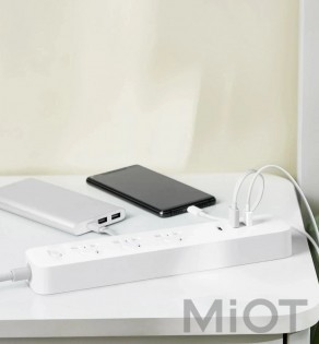Подовжувач Mi Power Strip (3 розетки + 3 USB-port) 27W Fast Charge