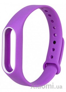 Ремешок для браслета Xiaomi Mi Band 2 Light Purple/White