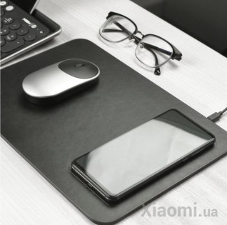 Коврик с беспроводной зарядкой Xiaomi MiiiW Wireless Charging Mouse Pad Black MWWP01