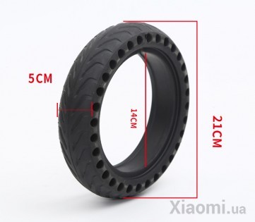 Aнтипрокольная шина для самоката Fengwo MiJia Electric Scooter Anti-puncture Solid Tire Black 8.5