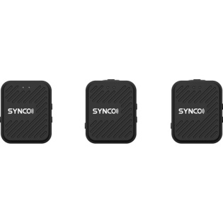 Мiкрофонна радiосистема подвiйна бездротова 2.4ГГЦ 70М акумулятор SYNCO WAIR G1-A2 (Чорний)