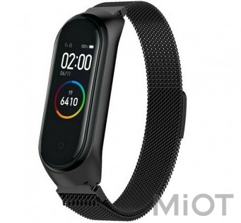 Ремінець металевий Milanese Loop Xiaomi Mi Band 4 Black