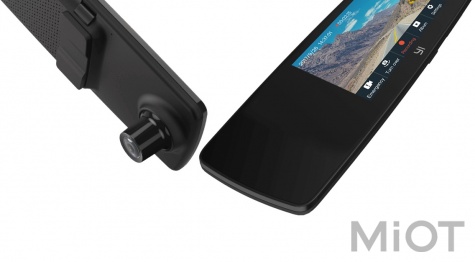 Автомобільний відеореєстратор Xiaomi YI Mirror Dash Camera Black YI-89029 (+ камера заднього виду) (Міжнародна версія)
