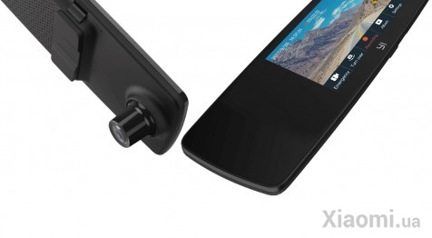 Автомобильный видеорегистратор Xiaomi YI Mirror Dash Camera Black International Edition + камера заднего вида