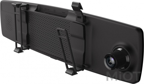 Автомобільний відеореєстратор Xiaomi YI Mirror Dash Camera Black YI-89029 (+ камера заднього виду) (Міжнародна версія)