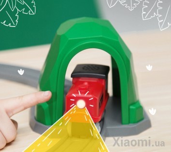 Деревянная железная дорога Xiaomi Mitu Track building block sound and light train DIEL0384