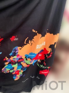 Захисний чохол для валізи MiUi World map size L for suitcase 24-26"
