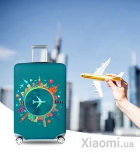 Защитный чехол для чемодана MiUi Airplane size M for suitcase 22-24"