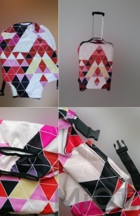Захисний чохол для валізи MiUi Abstraction size L for suitcase 24-26"