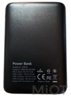 Універсальна батарея MIUI Powerbank RX05C Black 5000 mAh