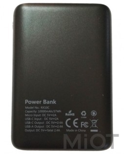 Універсальна батарея MIUI Powerbank RX10C Black 10000 mAh