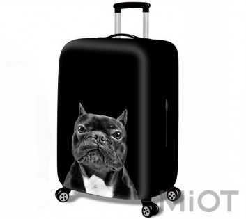 Захисний чохол для валізи MiUi Black Dog size L for suitcase 24-26"