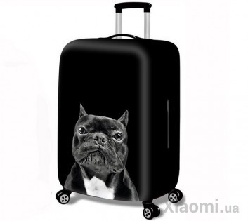 Защитный чехол для чемодана MiUi Black Dog size S for suitcase 18-20"