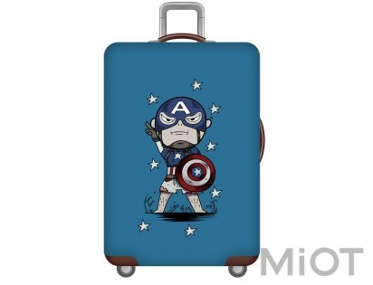 Захисний чохол для валізи MiUi Captain America size L for suitcase 24-26`