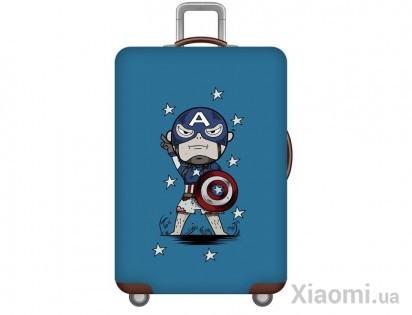 Защитный чехол для чемодана MiUi Captain America size M for suitcase 22-24"