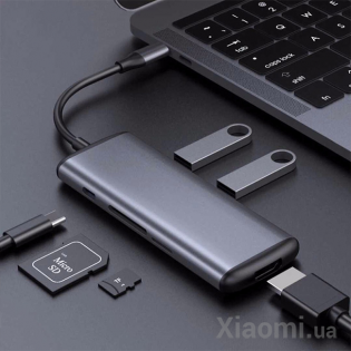 Адаптер USB-C to HDMI Xiaomi HAGiBiS Grey UC39-PDMI