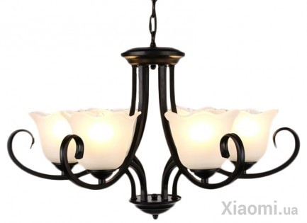 Люстра на 6 плафонов MOAAN American Wrought Black/White (M6019)