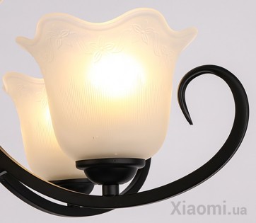 Люстра на 6 плафонов MOAAN American Wrought Black/White (M6019)