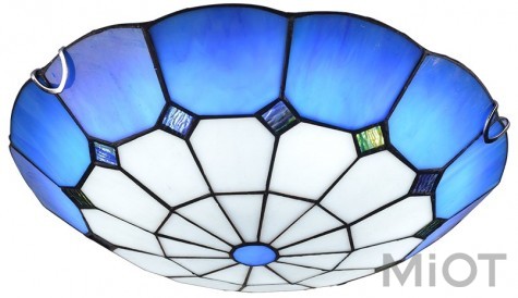 Стельовий світильник MOAAN Mediterranean Style Blue/White 40cm (6001)