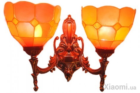Бра MOAAN Mediterranean Style 2Bulb Brown/Red (8001)
