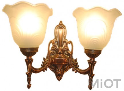 Бра MOAAN Mediterranean Style 2Bulb Brown/White (8001)